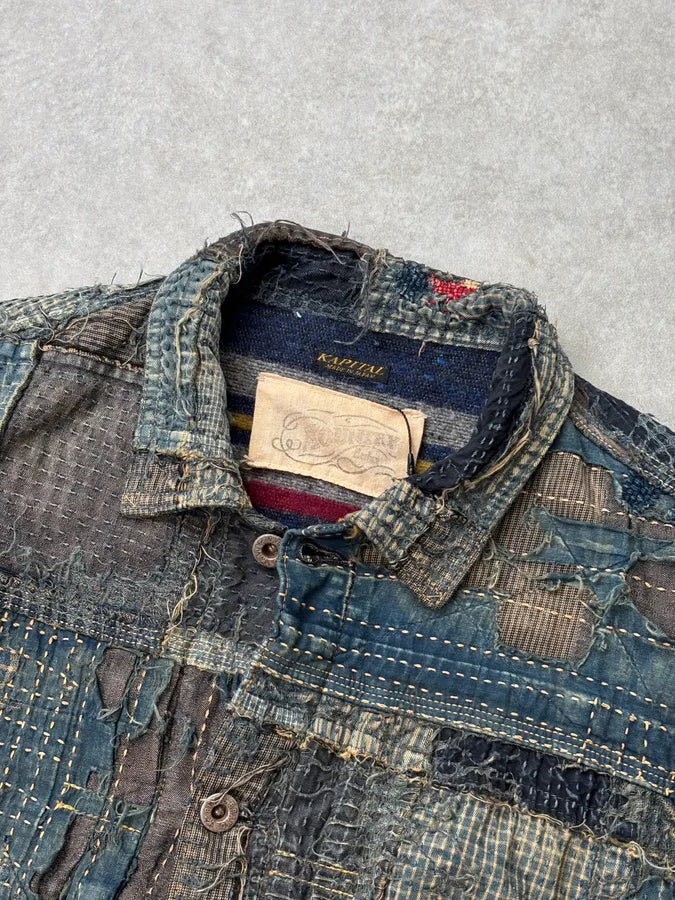 2019 Kapital Boro Wool Japanese Patchwork Jacket GLRWCrw 4