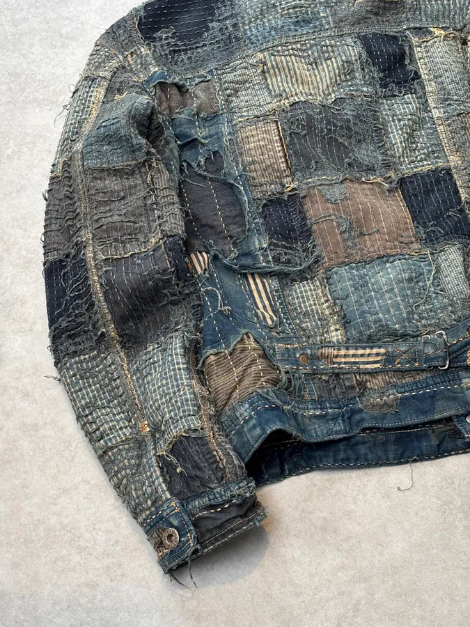 2019 Kapital Boro Wool Japanese Patchwork Jacket GLRWCrw 7