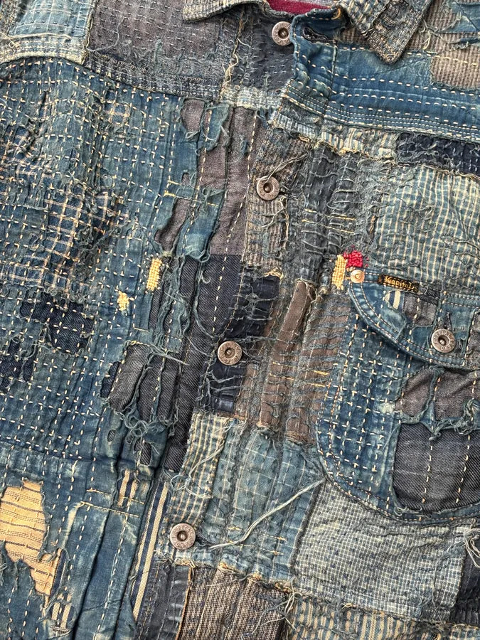 2019 Kapital Boro Wool Japanese Patchwork Jacket GLRWCrw 9