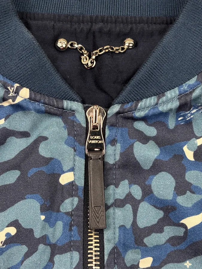 SS2016 Louis Vuitton Blue Voyage Camo Jacket yPtrKMY 11