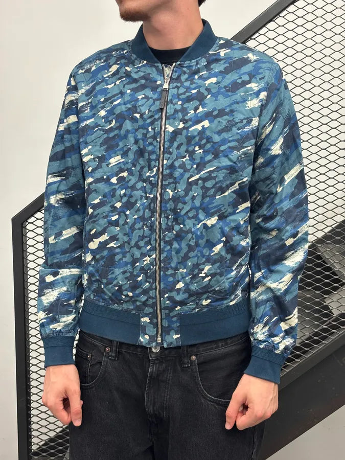 SS2016 Louis Vuitton Blue Voyage Camo Jacket yPtrKMY 3