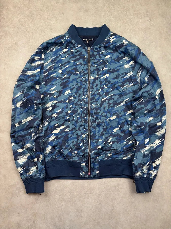 SS2016 Louis Vuitton Blue Voyage Camo Jacket yPtrKMY 0
