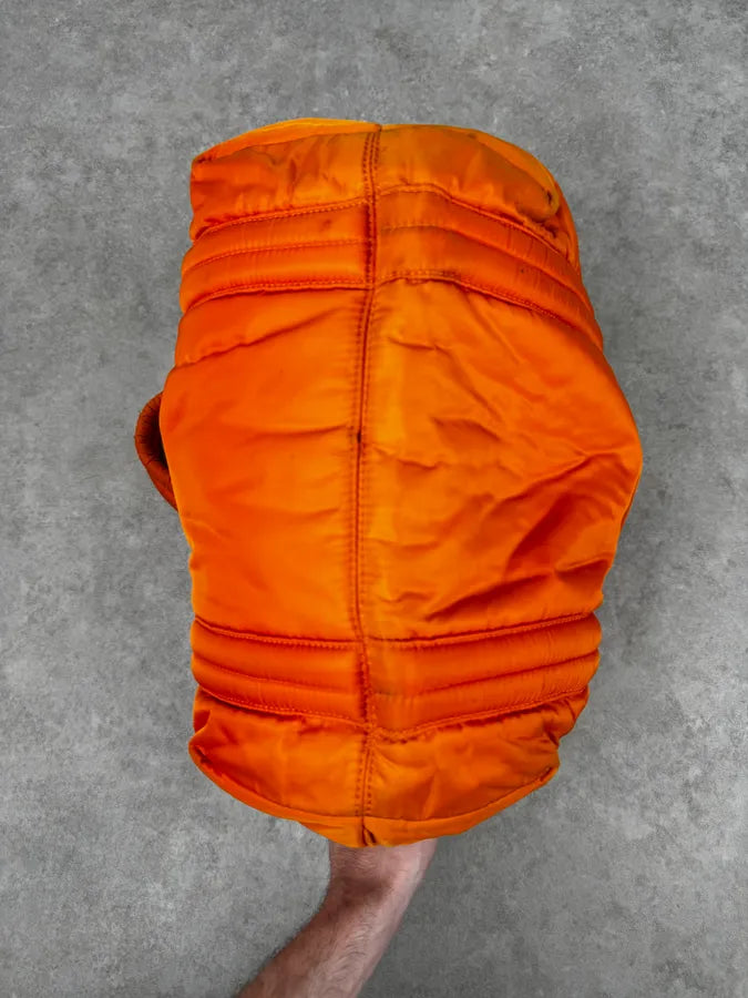 AW2019 Maison Margiela Orange Nylon Quilted Tote Bag iKdFnbj 8