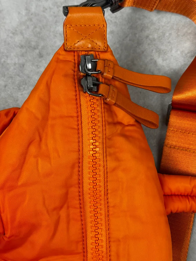 AW2019 Maison Margiela Orange Nylon Quilted Tote Bag iKdFnbj 7