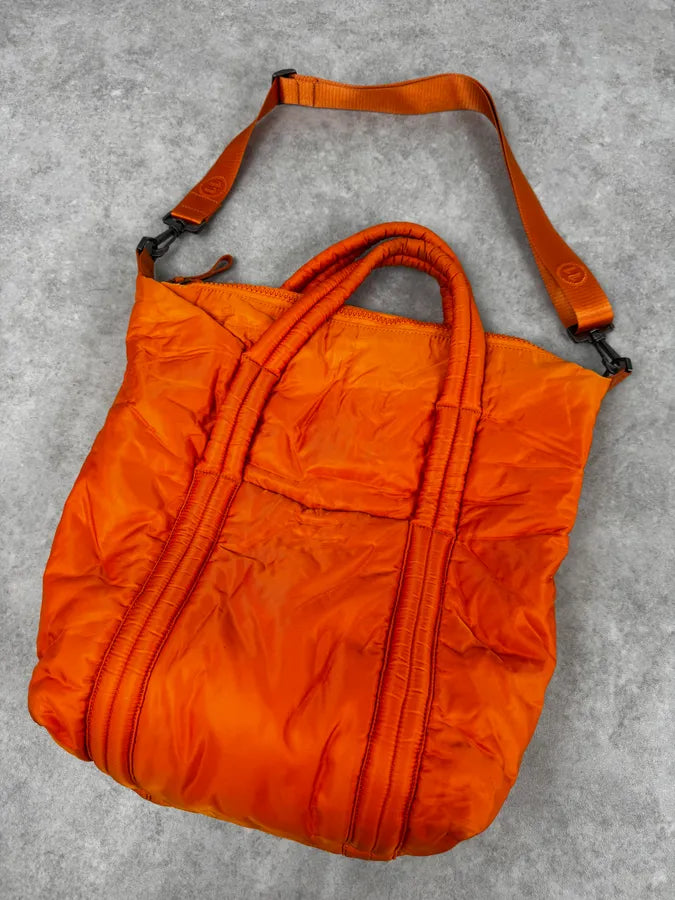 AW2019 Maison Margiela Orange Nylon Quilted Tote Bag iKdFnbj 5