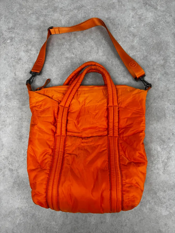AW2019 Maison Margiela Orange Nylon Quilted Tote Bag iKdFnbj 3