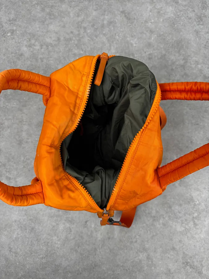 AW2019 Maison Margiela Orange Nylon Quilted Tote Bag iKdFnbj 9