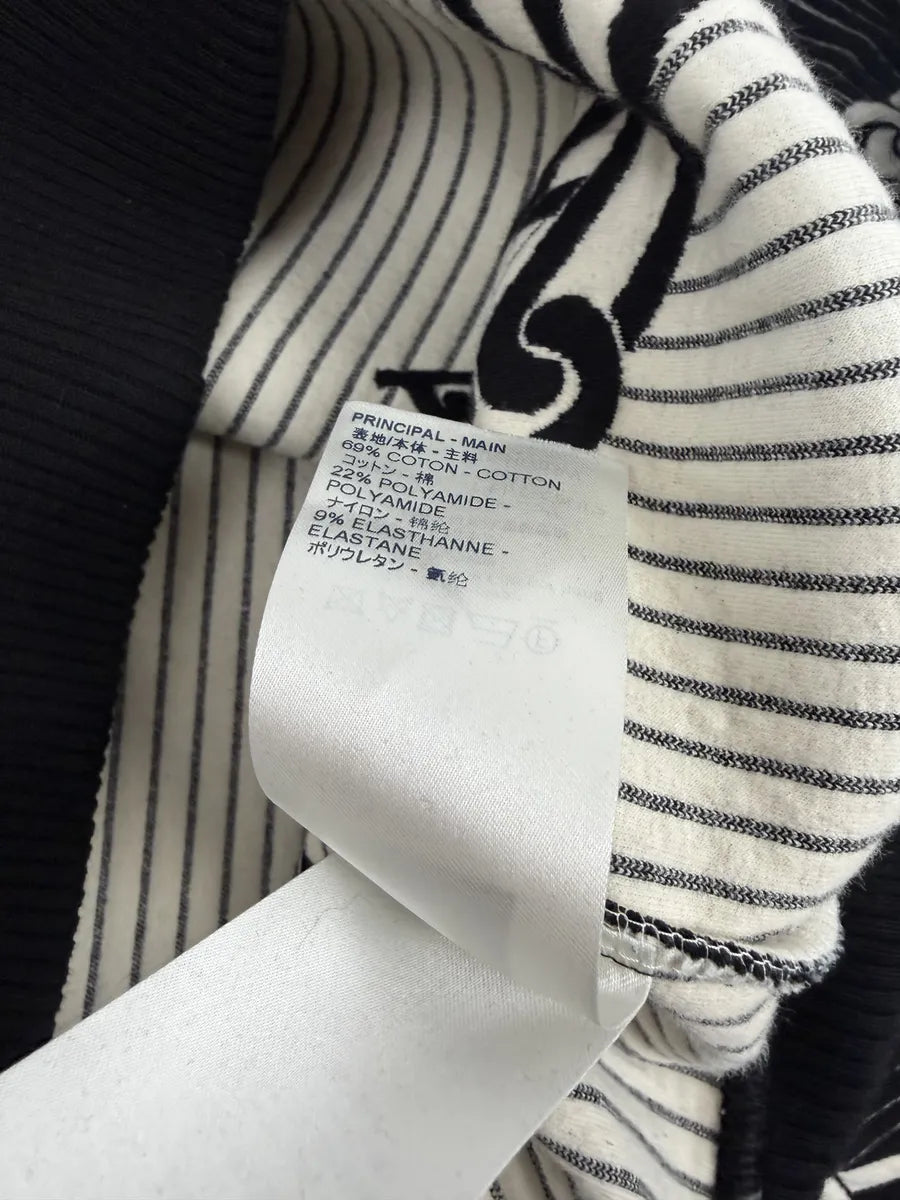 2020 Louis Vuitton Cable 3D Jail Logo Black & White Sweater KKKQQre 7