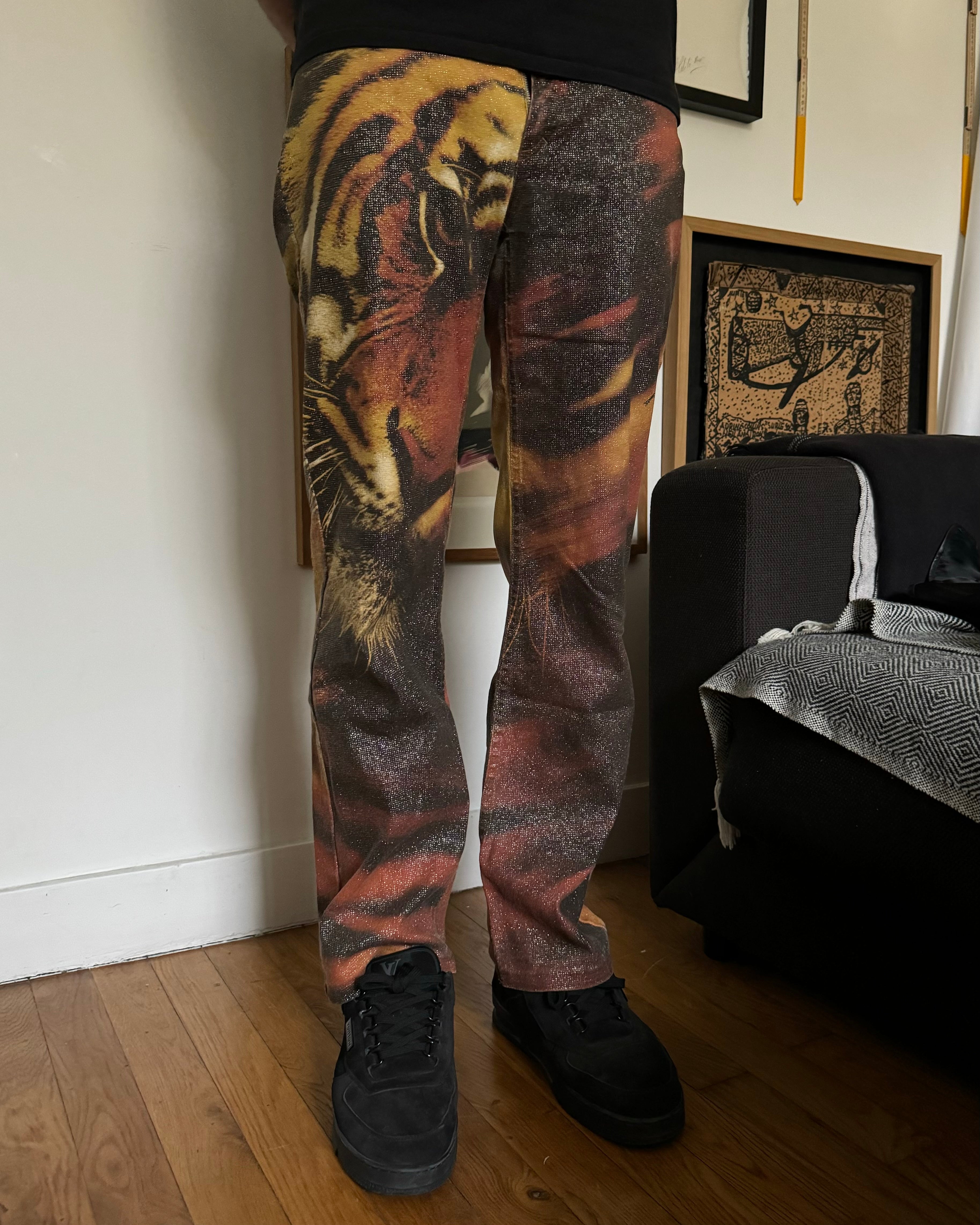 FW2000 Roberto Cavalli Savage Tiger Pants