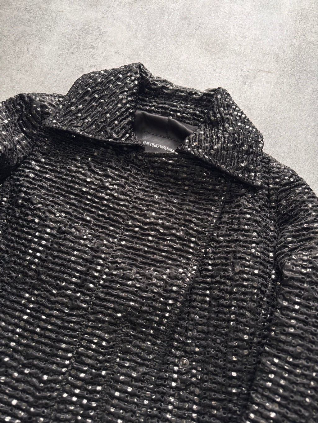 FW2008 Emporio Armani Black Screens Jacket