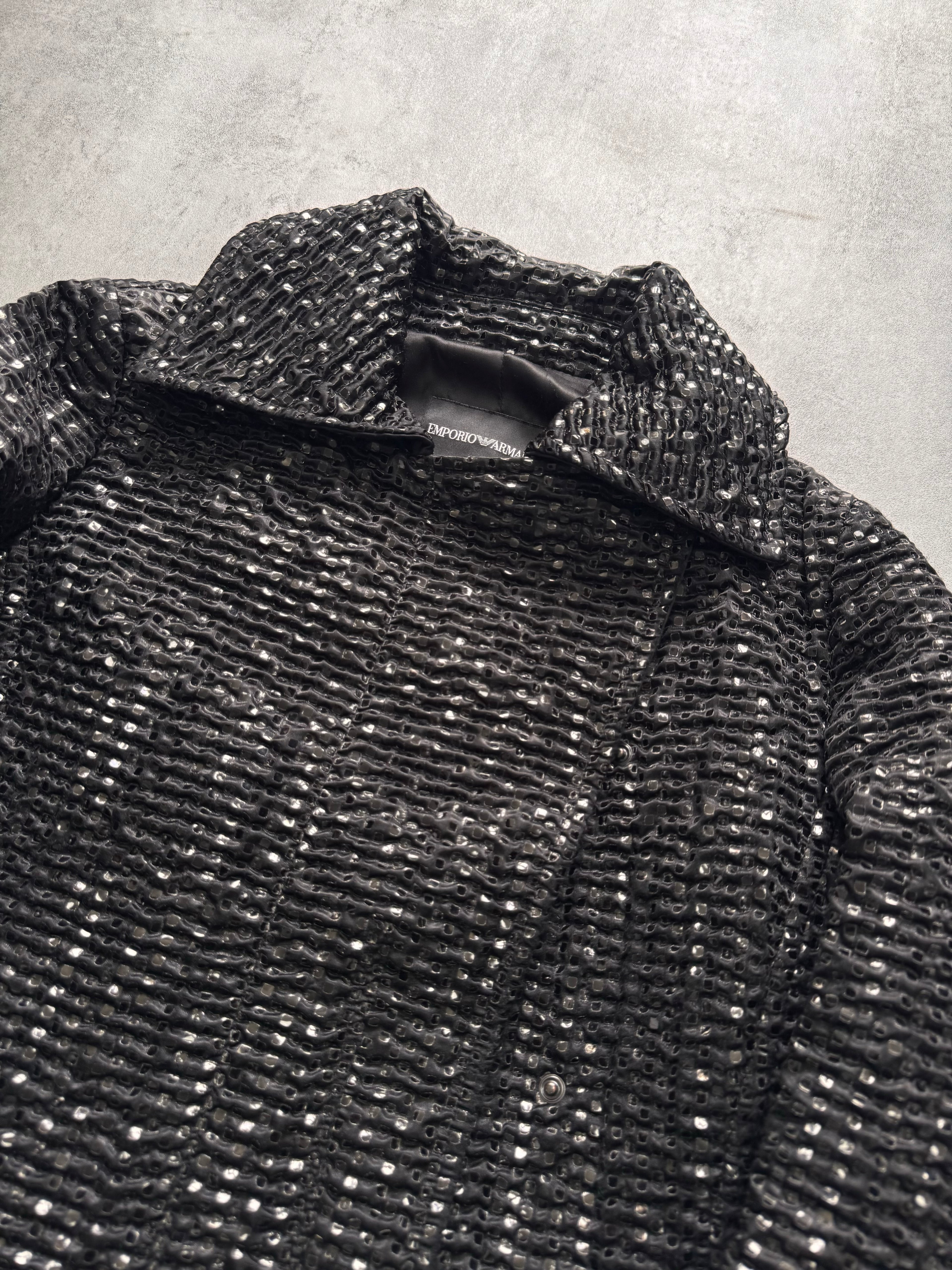 FW2008 Emporio Armani Black Screens Jacket