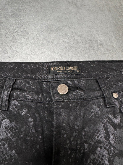 2000s Roberto Cavalli Obscure Python Pants (S)