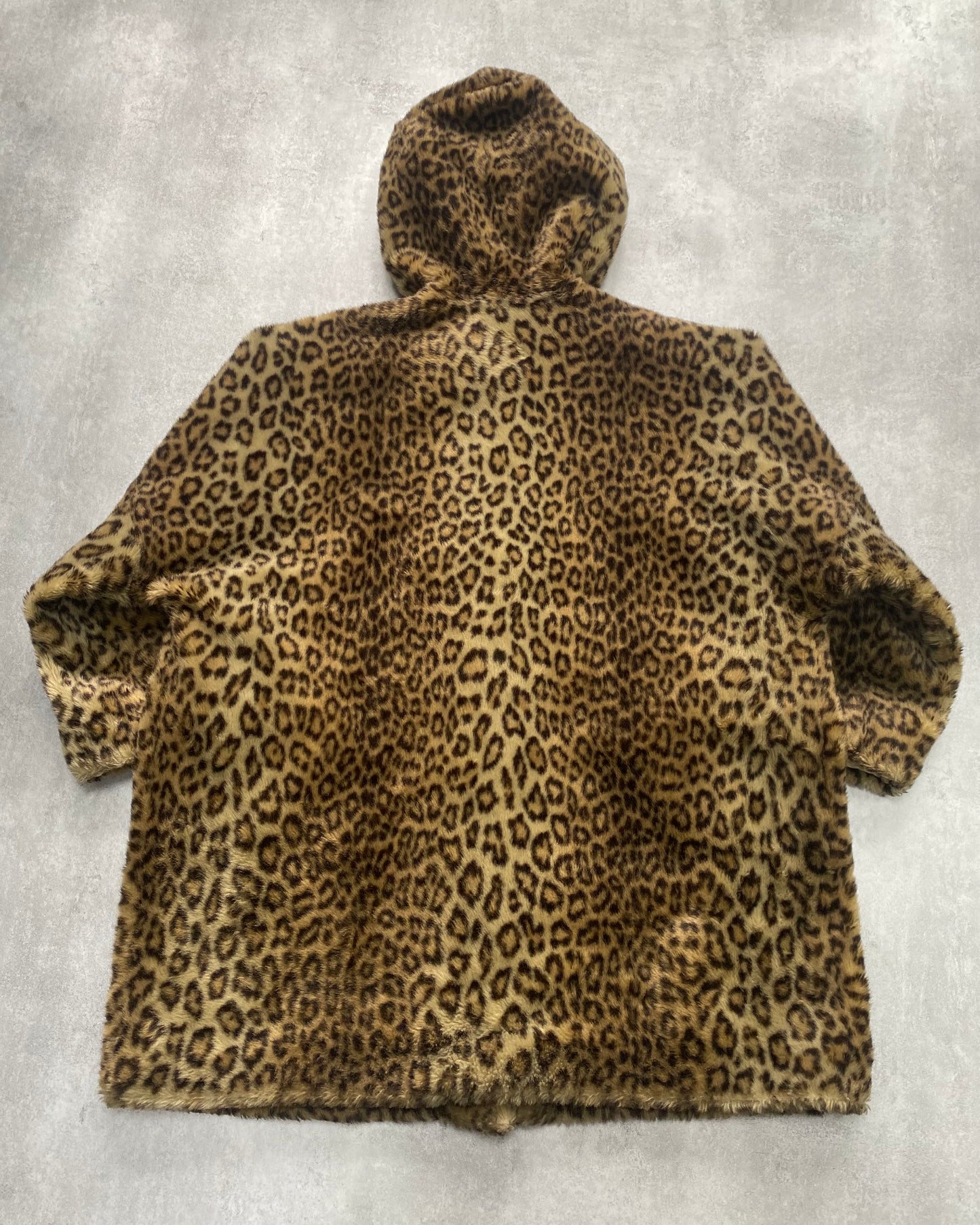 1990s Emporio Armani Panther Faux Fur Coat (S)