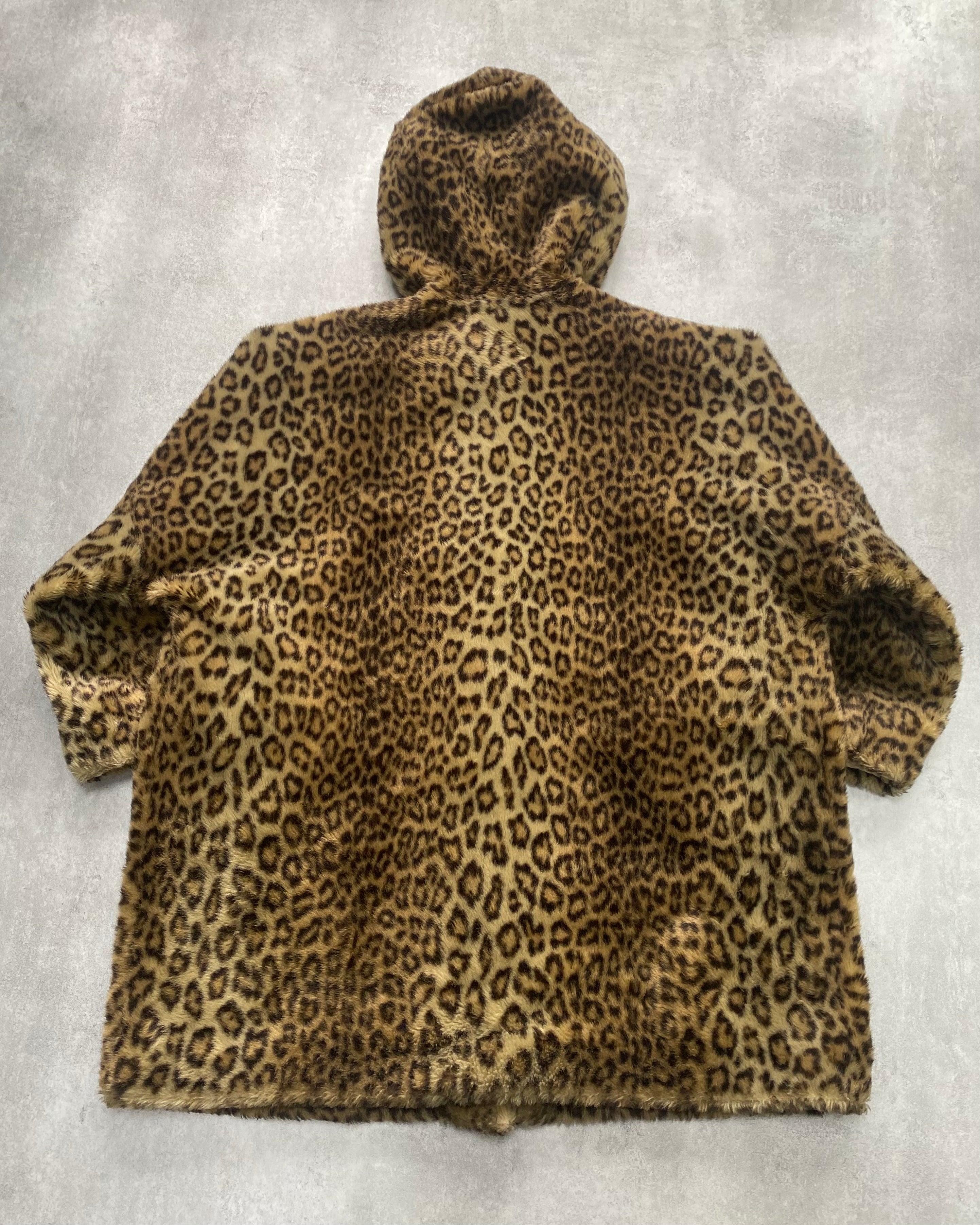 1990s Emporio Armani Panther Faux Fur Coat (S)