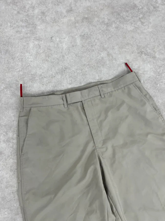 2000s Prada Grey Cozy Straight Pants pdqjpqm 4