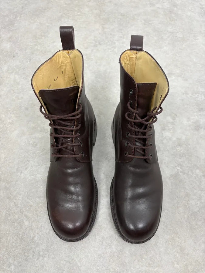 Jil Sander Brown Classy Leather Boots xbZojFY 1