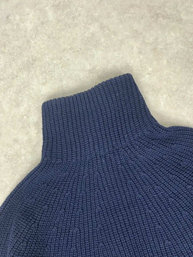 Gianfranco Ferré Navy Wool Buttoned Cardigan Sweater tTKvxhd 6