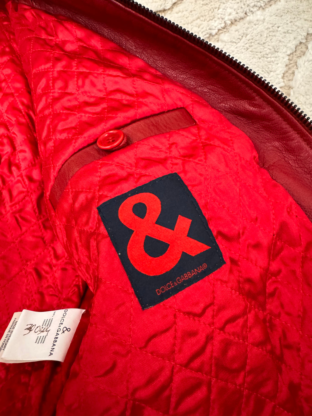 Dolce & Gabbana Pink Lady Leather Jacket (XS)