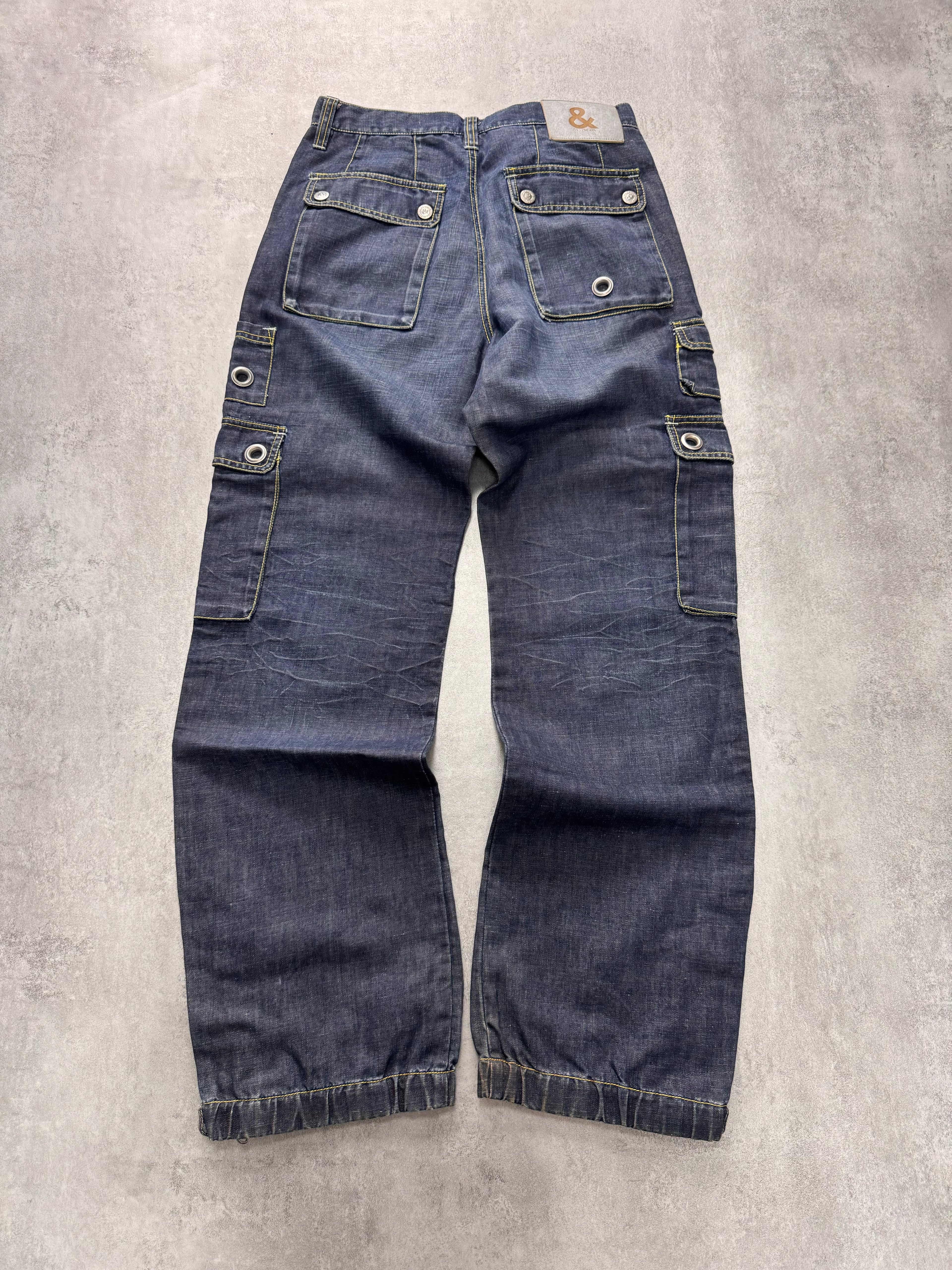 2000s Dolce & Gabbana Biker Cargo Denim Jeans