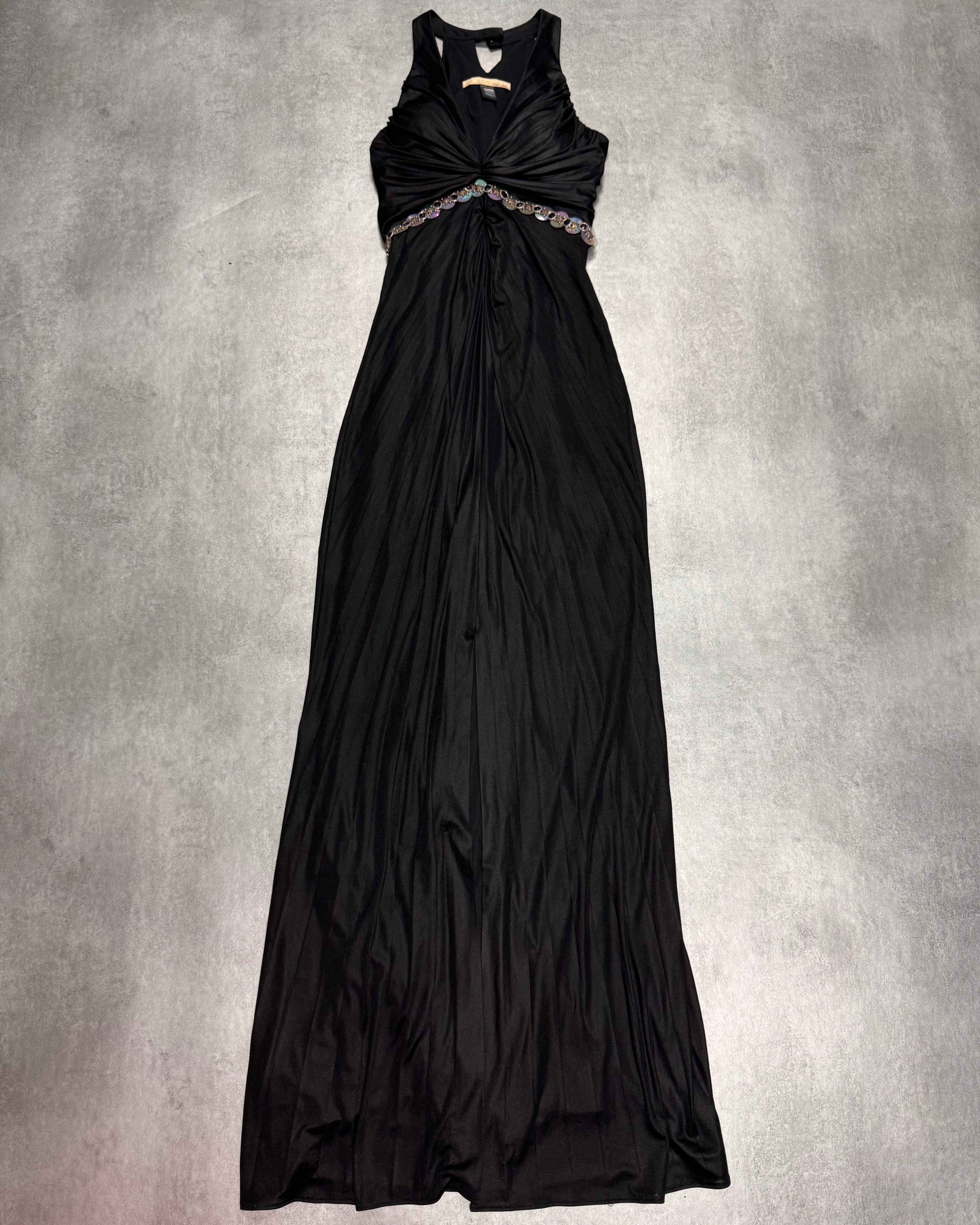 Roberto Cavalli Class Black Long Dress