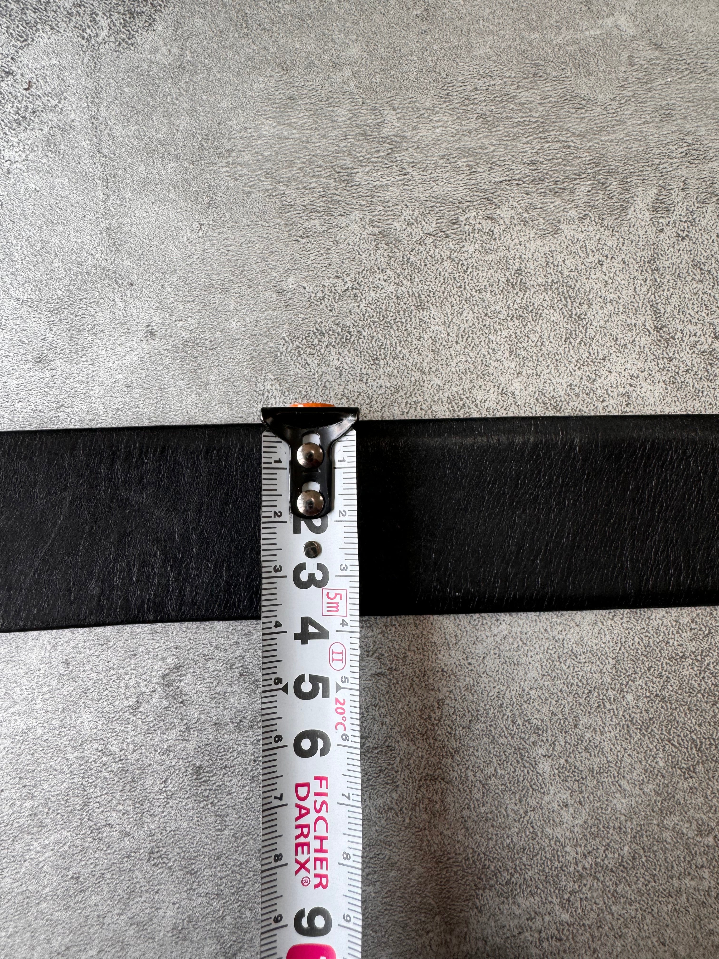 Roberto Cavalli Golden Pink Snake Buckle Black Leather Belt