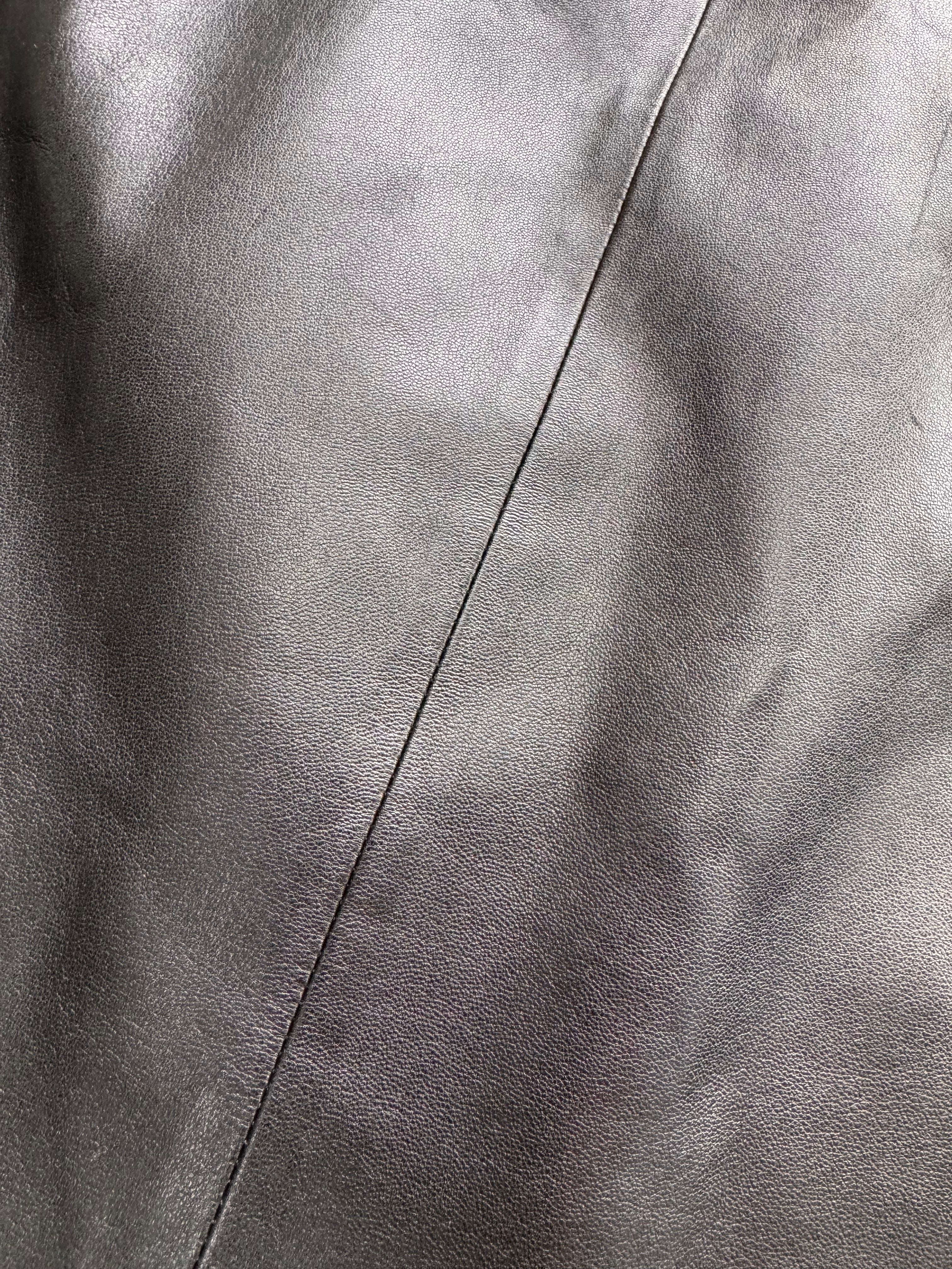 1990s Emporio Armani Leather Suit Jacket (M)