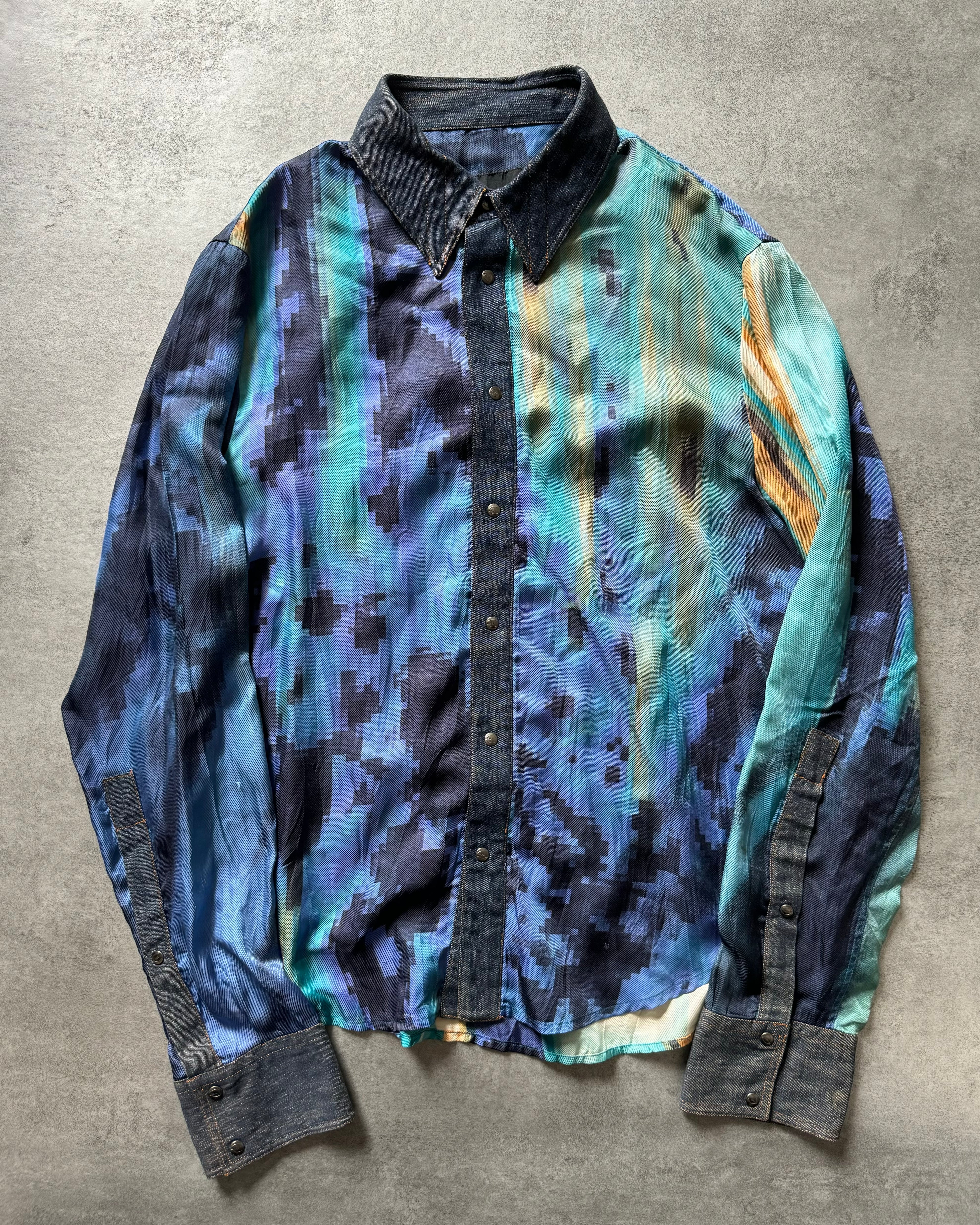 SS2001 Cavalli Pixelized Art Shirt