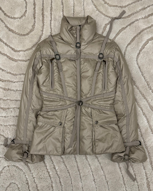 1990s Roberto Cavalli Parachute Bondage Puffer Jacket (XS)