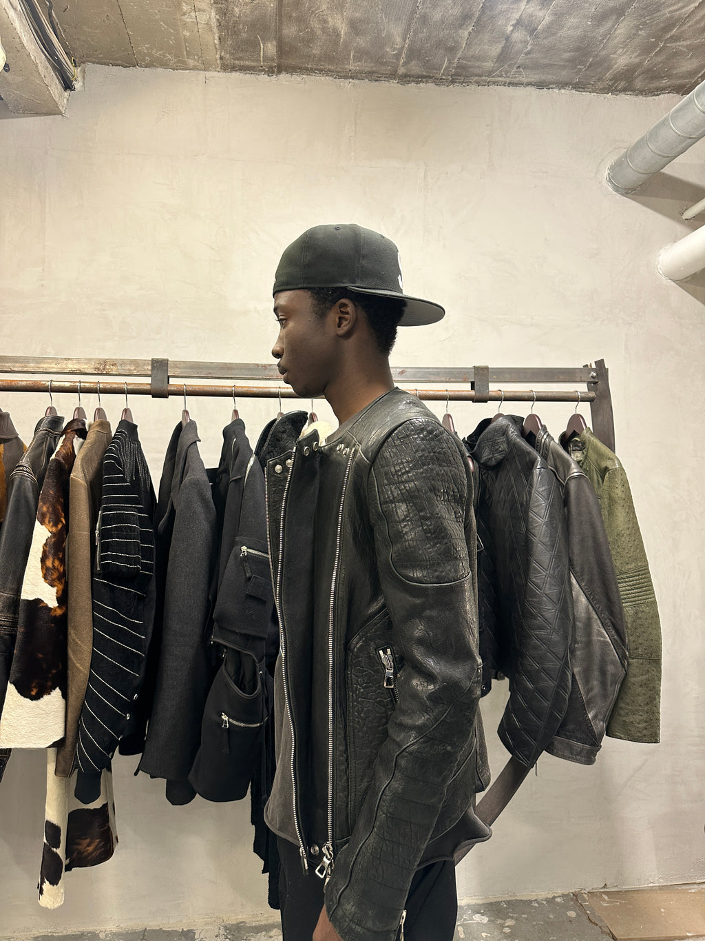 AW2015 Balmain x H&M Pure Biker Leather Jacket