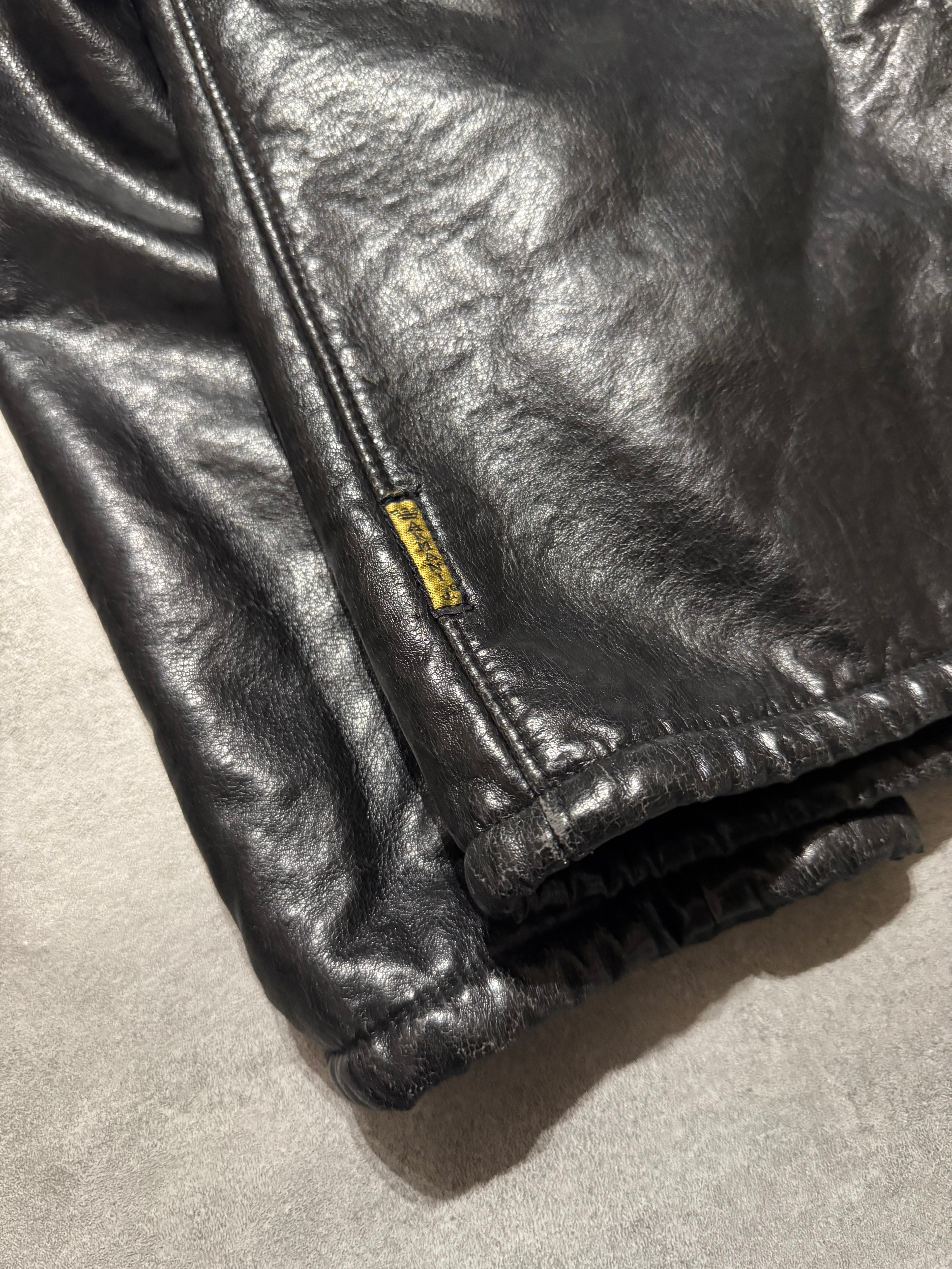 2000s Armani Faux Shearling Black Jacket