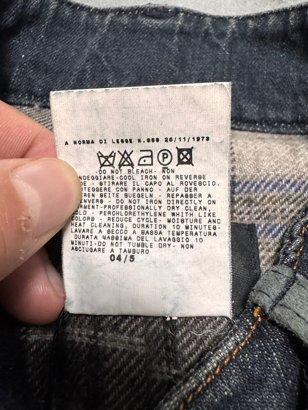 AW2004 Dolce & Gabbana Astro Biker Cafe Denim Jacket