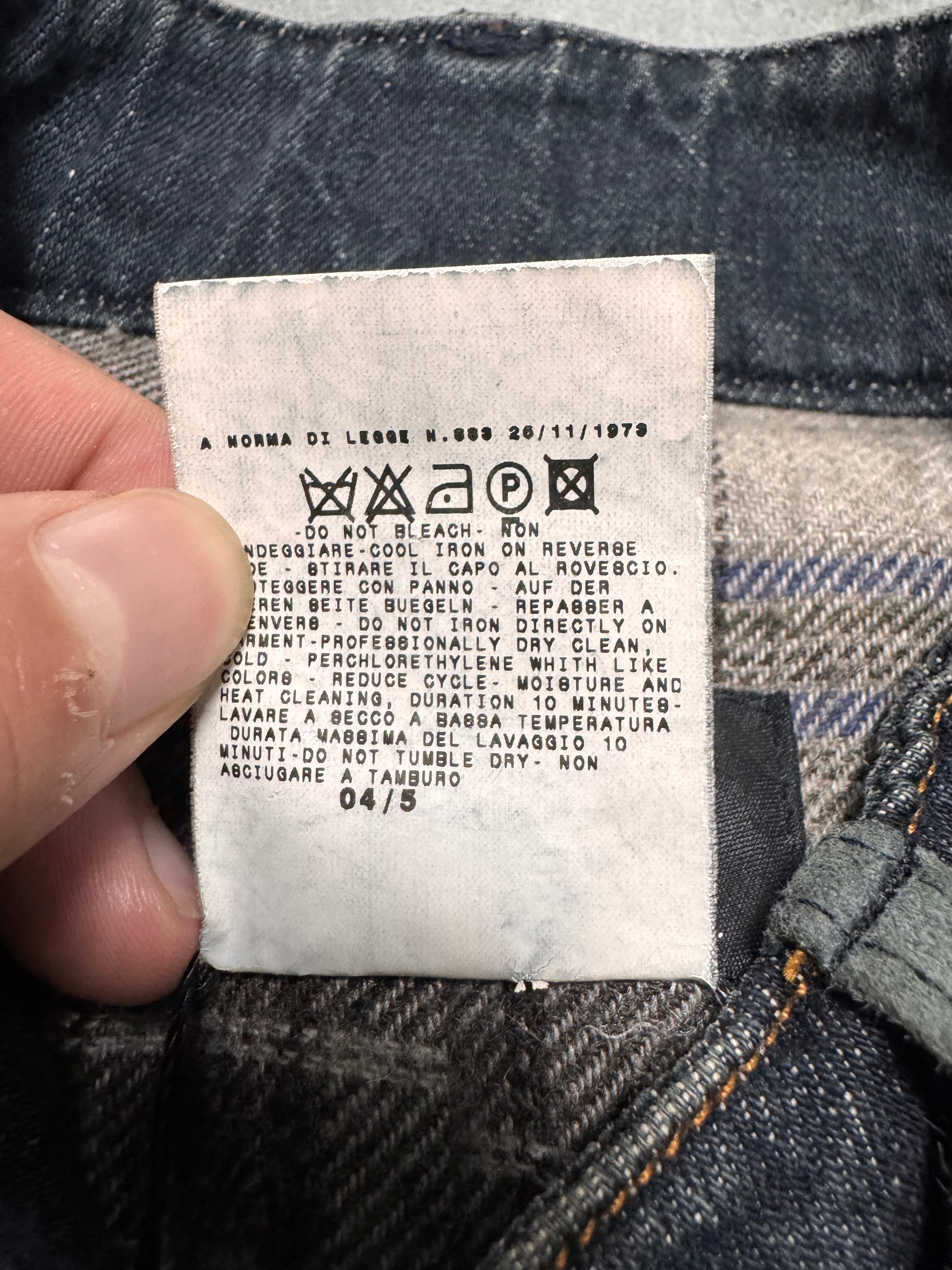 AW2004 Dolce & Gabbana Astro Biker Cafe Denim Jacket