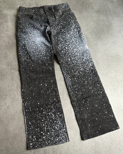 2000s Roberto Cavalli Galaxy White Expansion Pants (S) - 3