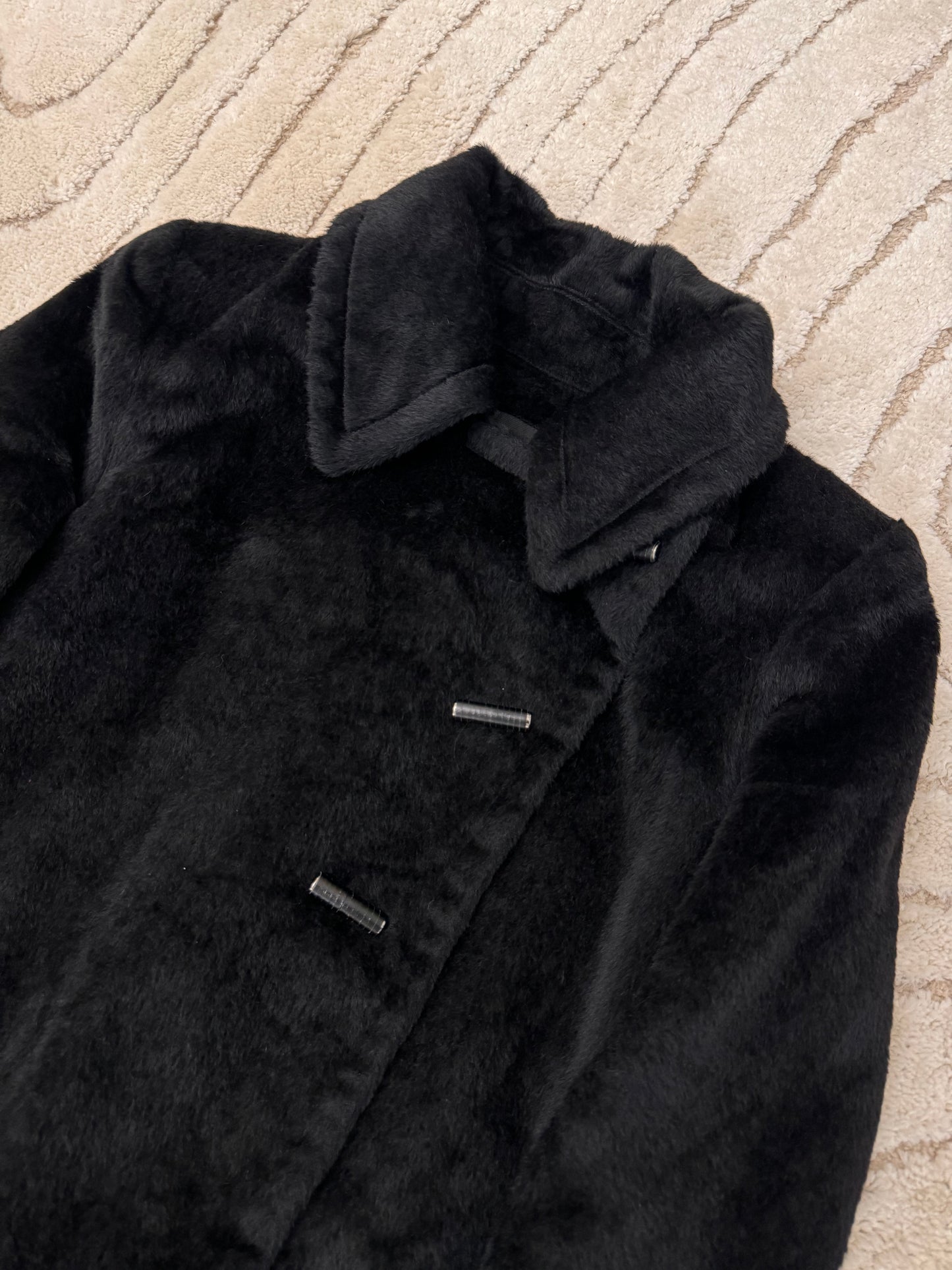 2000s Plein Sud Aristocrat Black Fur Coat (S)