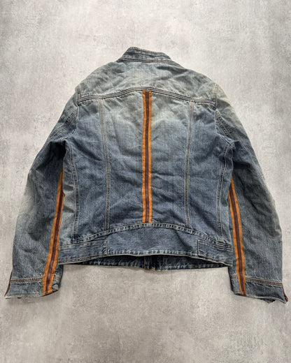 AW2005 Dolce & Gabbana Biker Hybrid Denim Jacket (M)