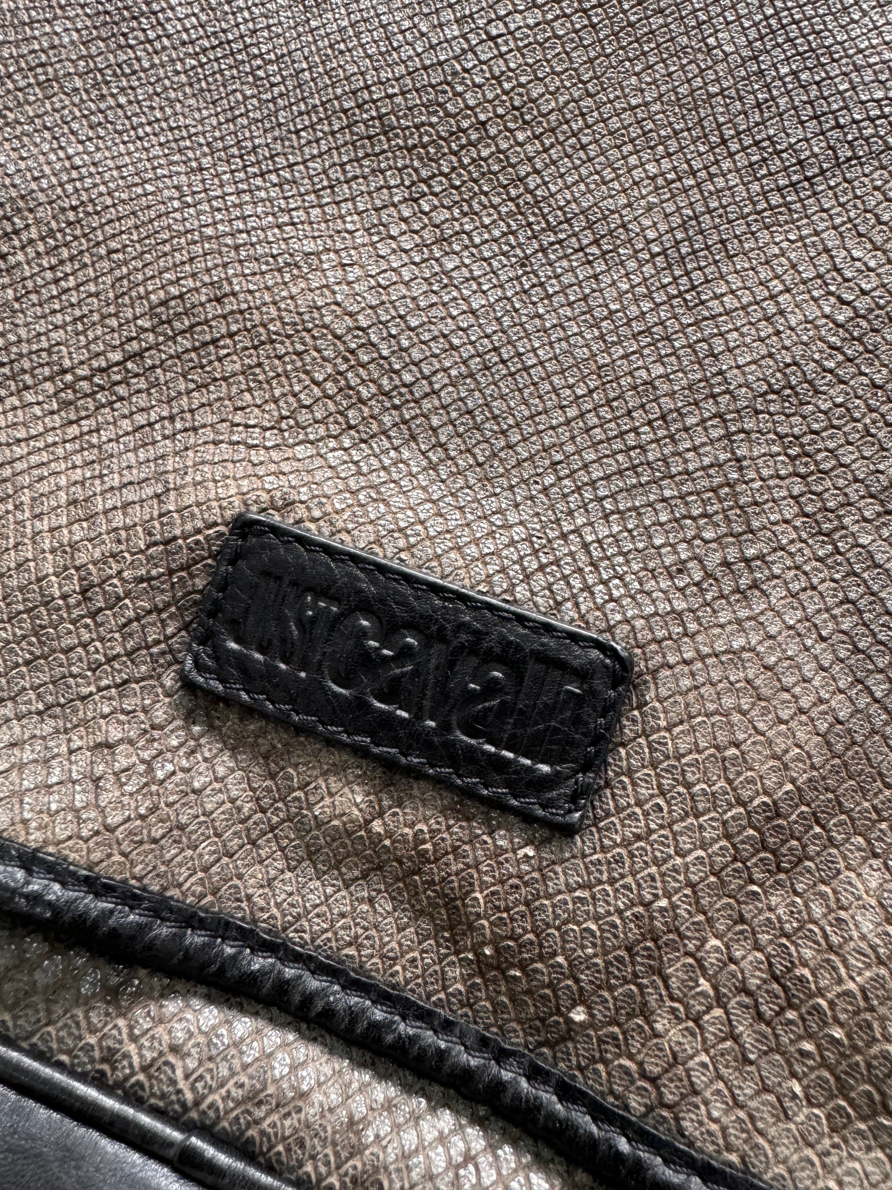 AW2011 Just Cavalli Python Effect Leather Shoulder Bag