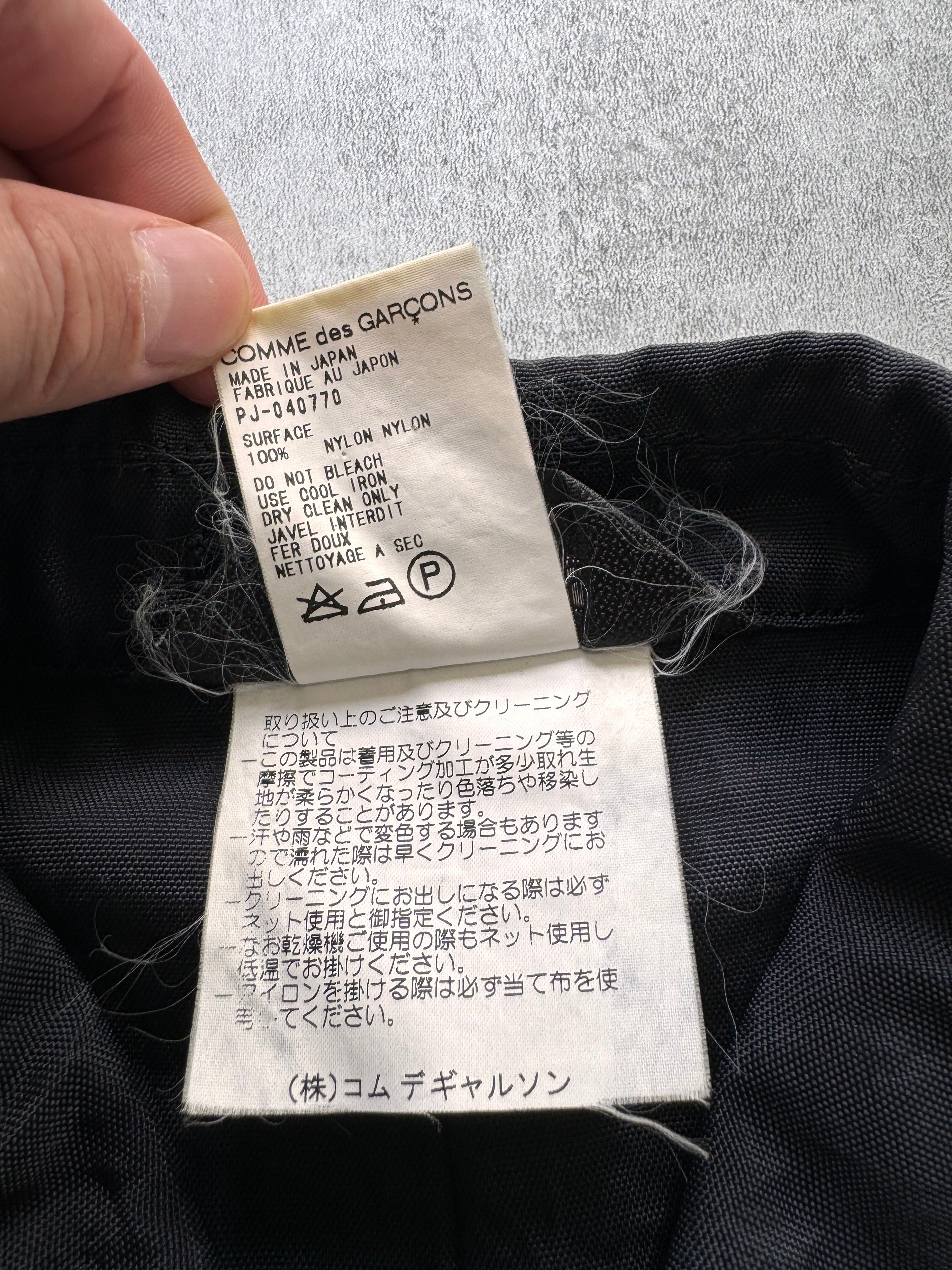 AW1998 Comme Des Garçons Homme Plus Black Nylon Jacket (M)