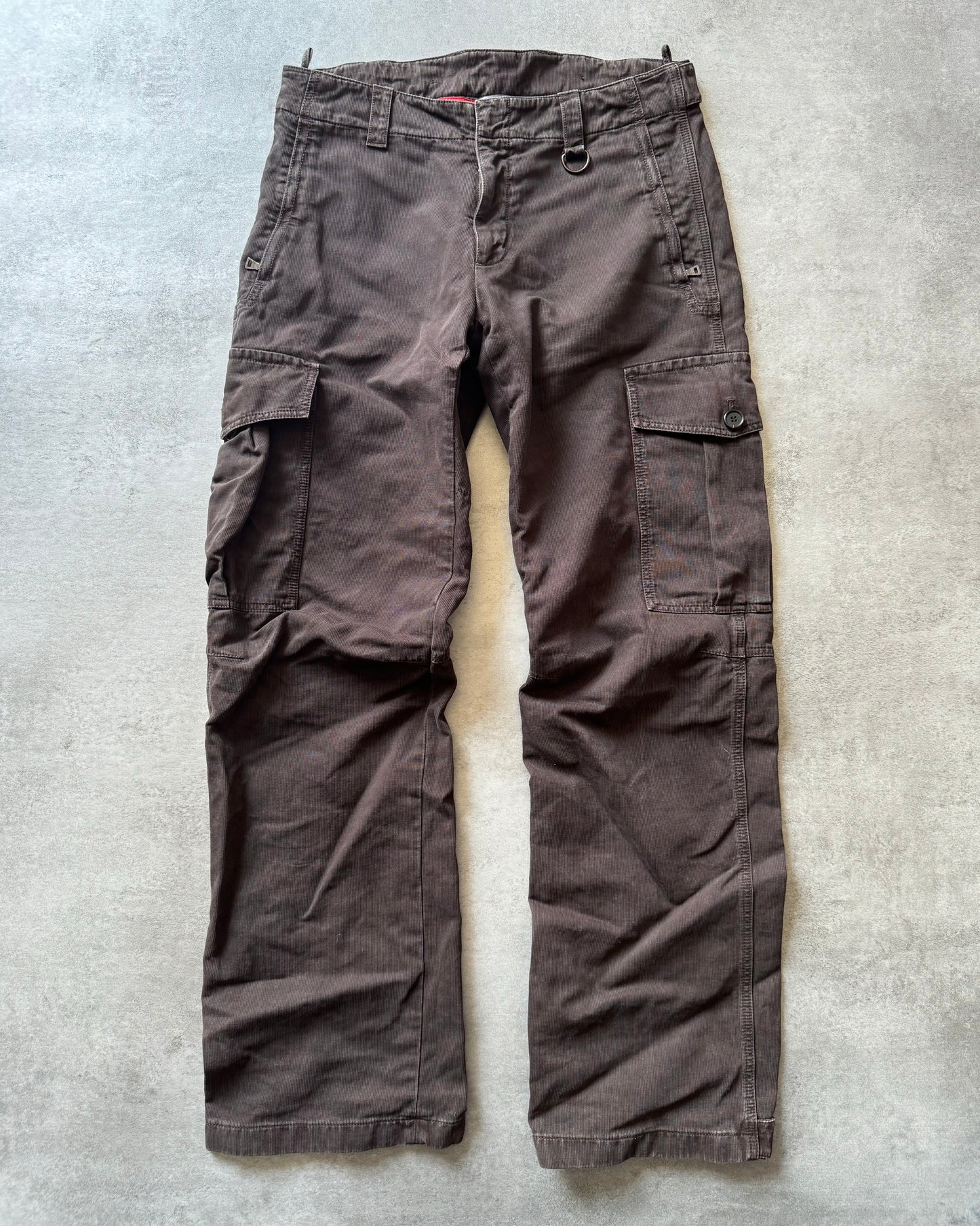 AW2006 Prada Brown Cargo Pants (M) - 1