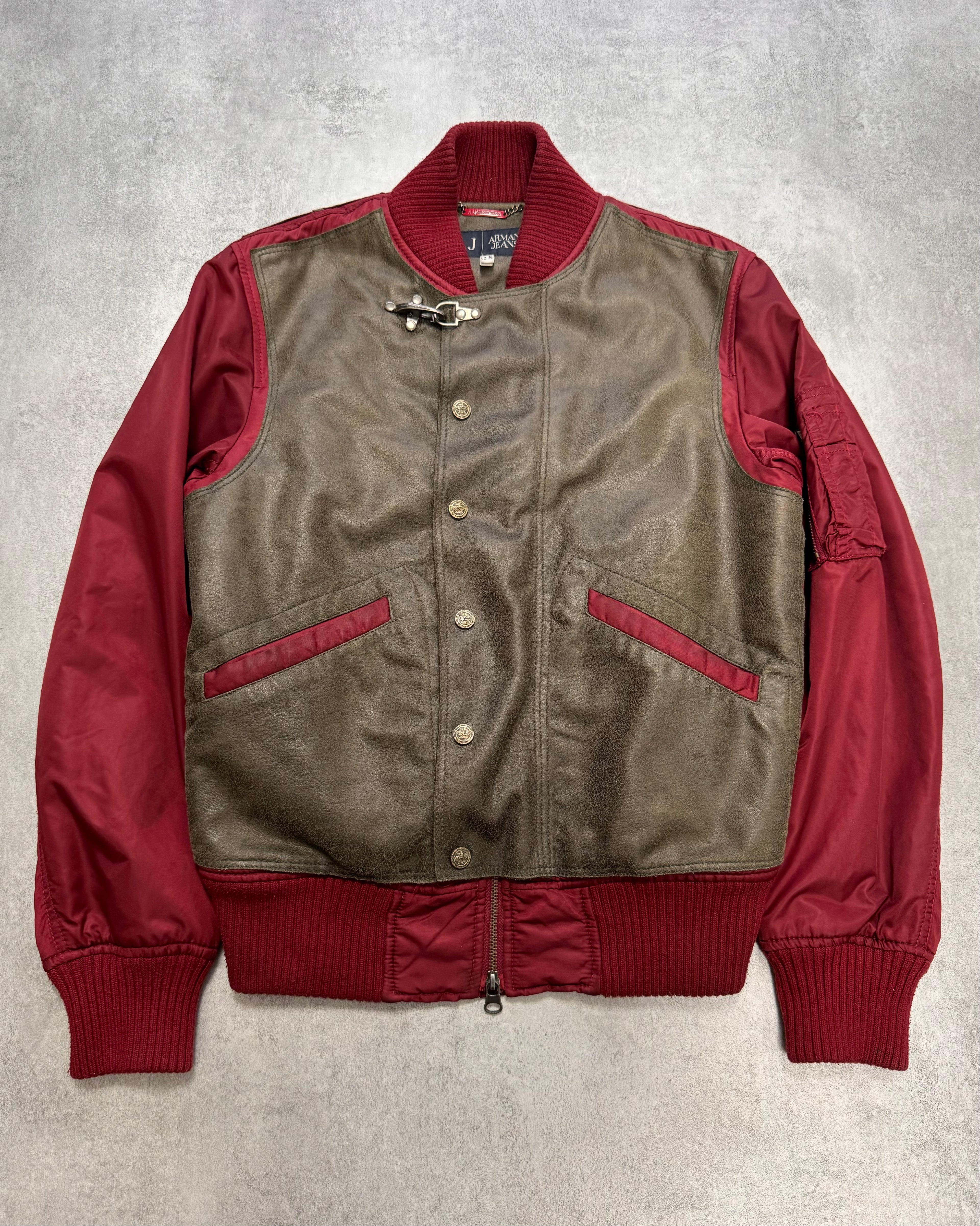 FW1998 Armani Hybrid Red Dragon Hide Bomber