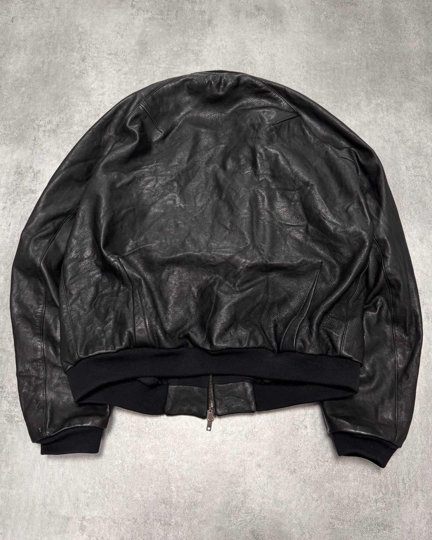 FW2015 Haider Ackermann Sample MA-1 Bomber Leather Jacket (S)