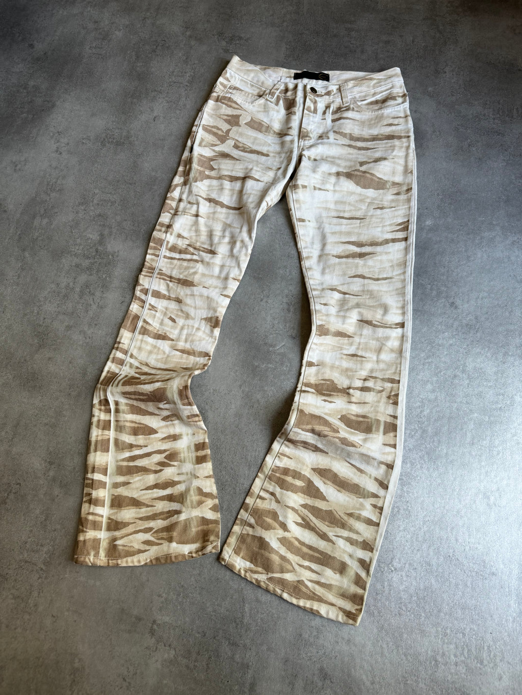 2000s Cavalli Military Safari Zebra Pants (S) - 7