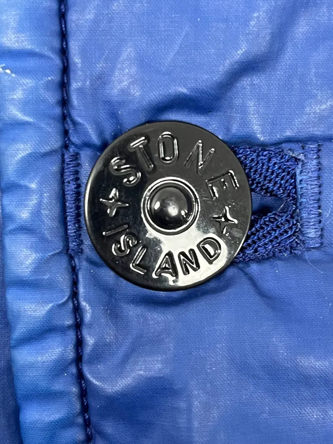 AW2012 Stone Island Blue Caban Mussola Gommata Jacket eBktHCE 8