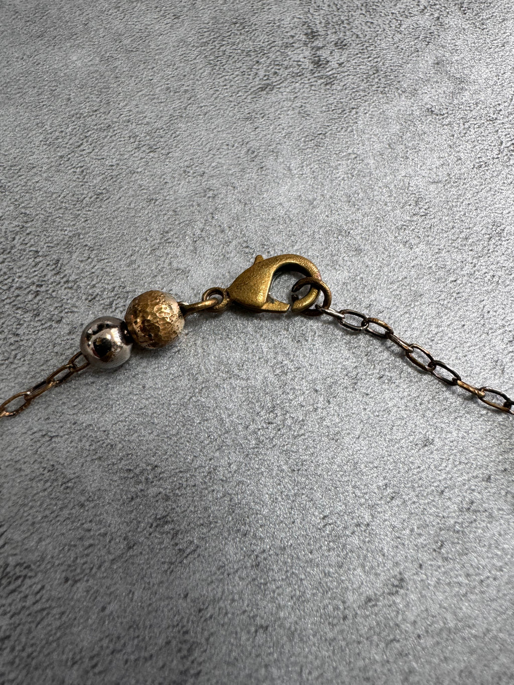 Dolce & Gabbana Rosary Sliver Golden Cross Necklace (OS)