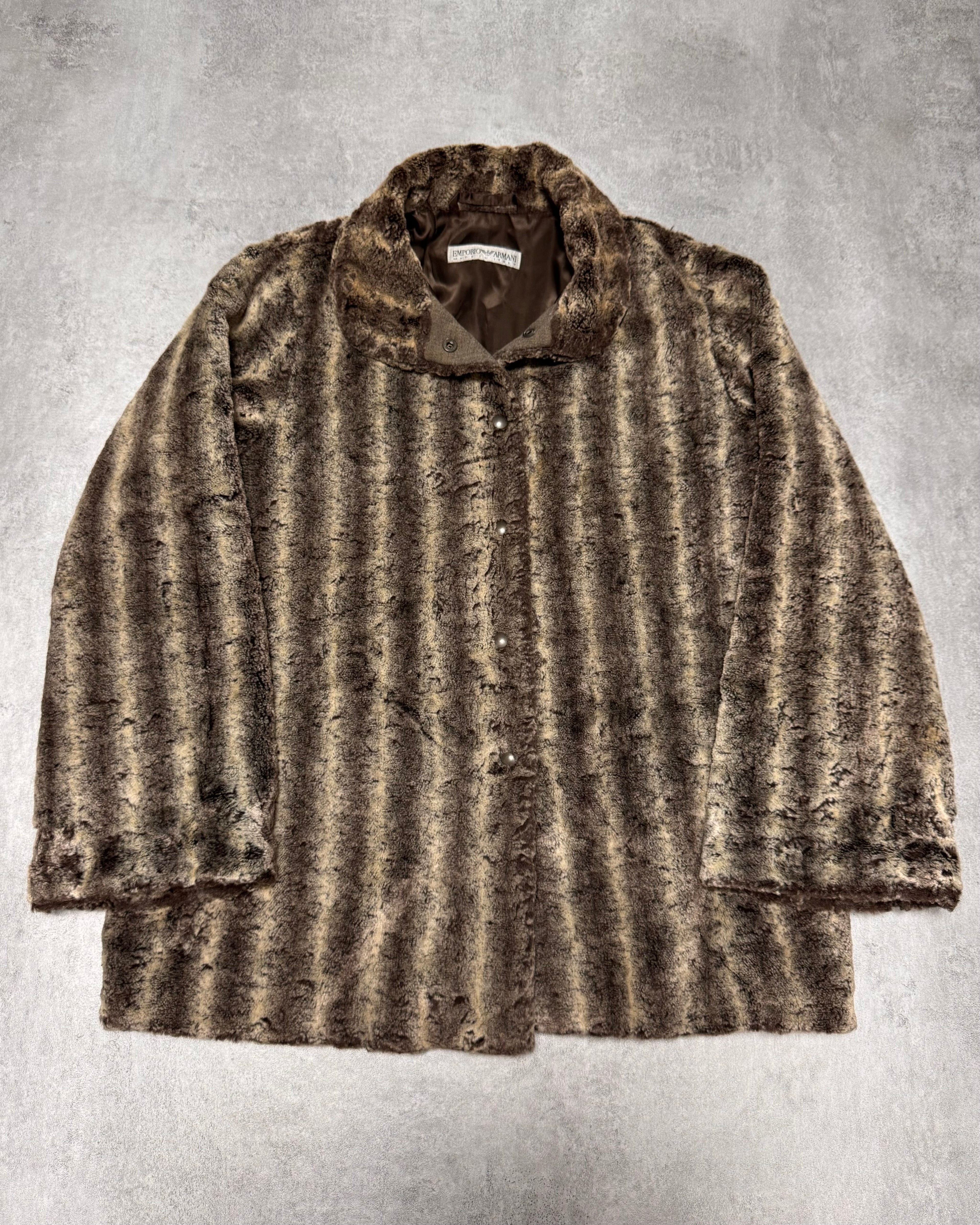 1990s Emporio Armani Furry Jacket