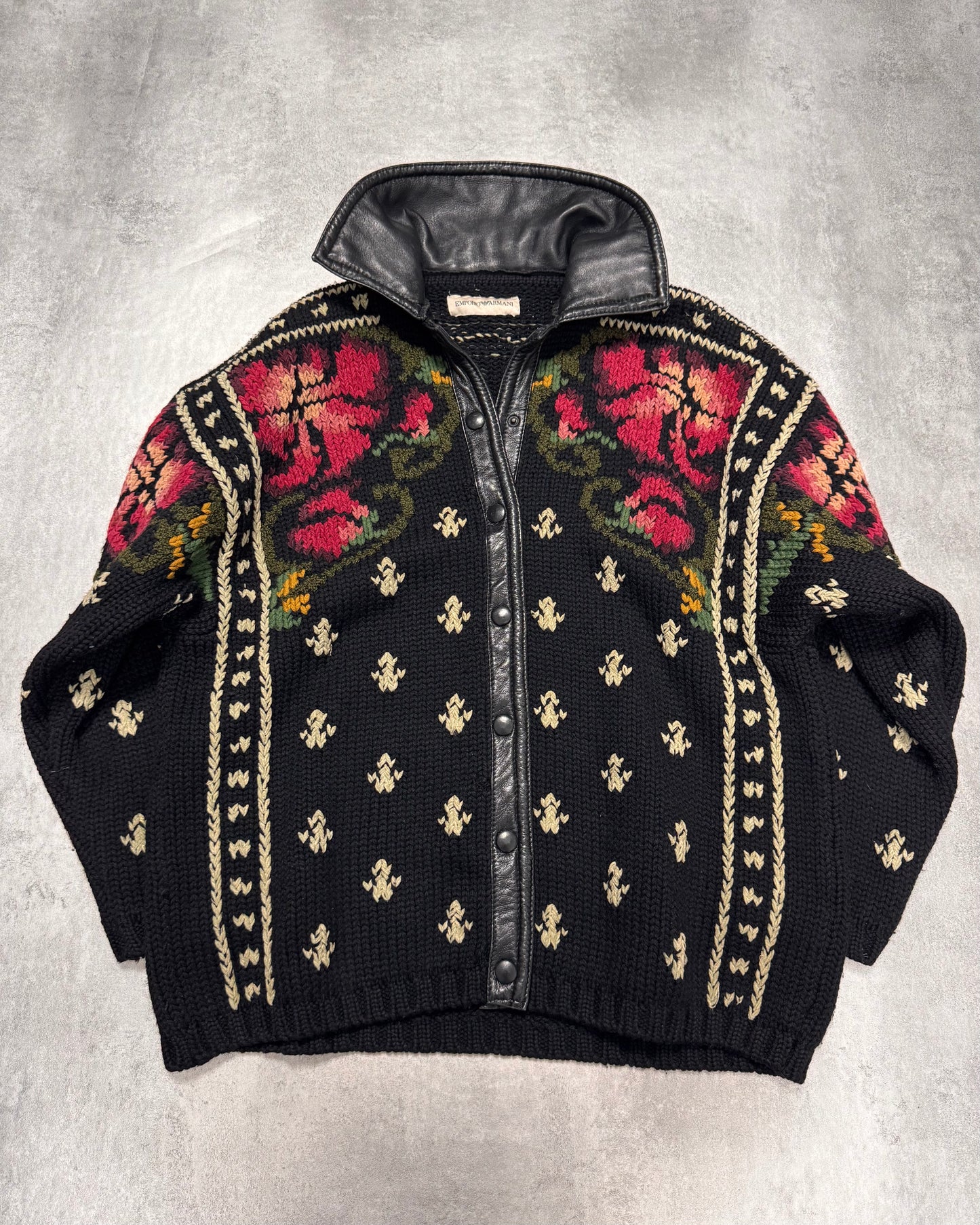 1990s Emporio Armani Wool Flowers Jacket (S/M)