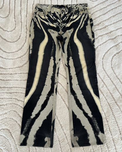 SS2002 Cavalli Zebra Hallucination Pants (M/L)