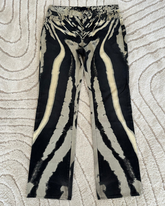 SS2002 Cavalli Zebra Hallucination Pants (M/L)