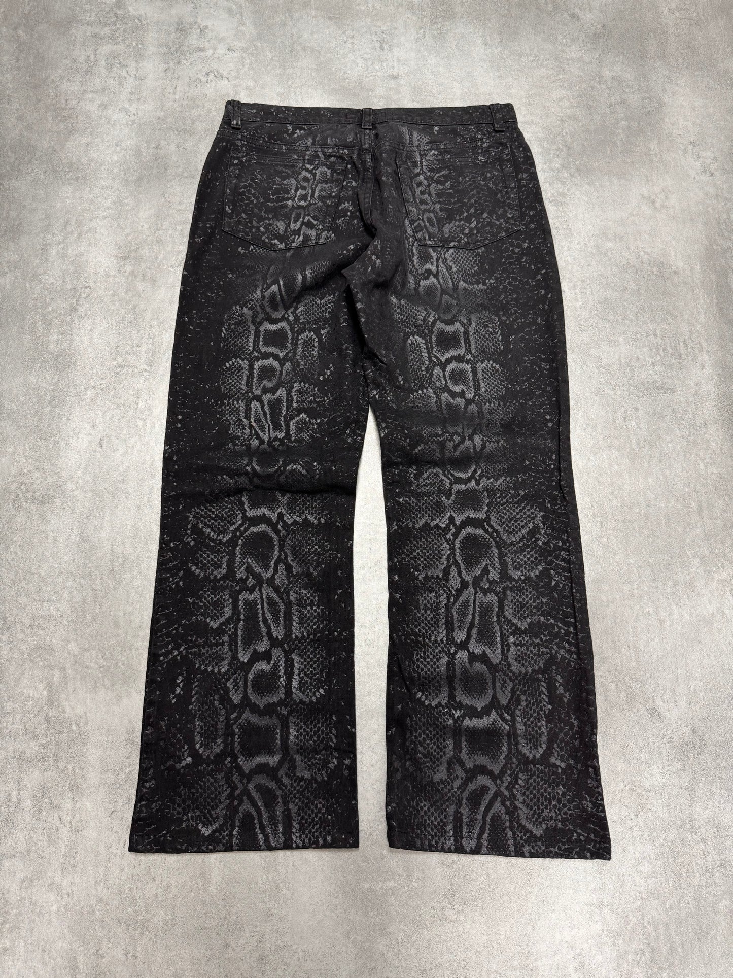 2000s Roberto Cavalli Obscure Python Pants (S)