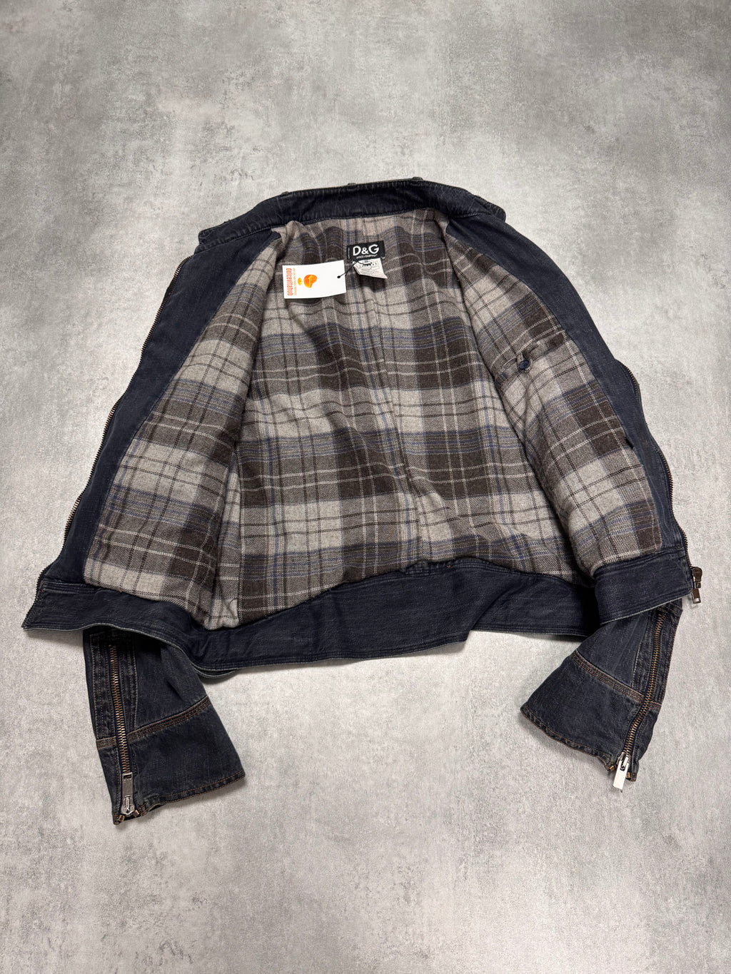 AW2004 Dolce & Gabbana Astro Biker Cafe Denim Jacket