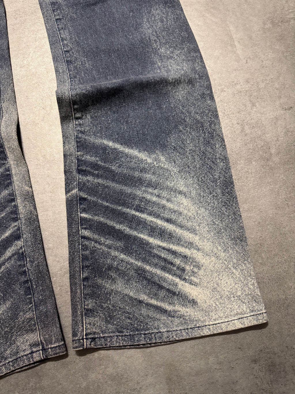 2000s Cavalli Overprint Blue Dyed Pants